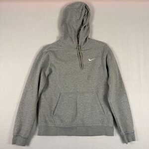 Nike Sweatshirt Hoodie Mens Medium Embroidered Swoosh Club Hoodie